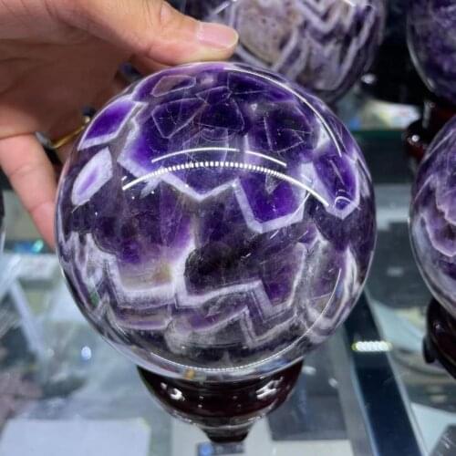 800-2600g Natural Dream Amethyst Quartz Crystals Sphere ball Healing