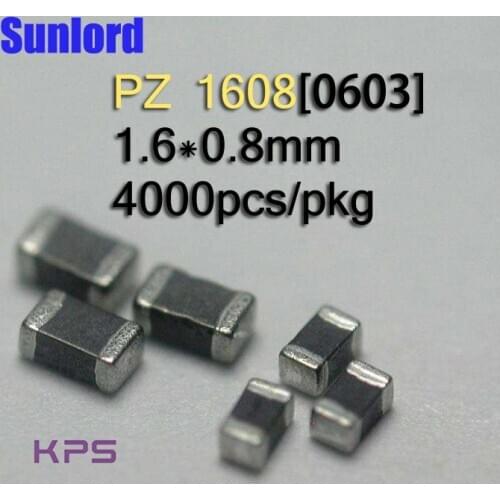 PZ 1608 Multilayer Chip Ferrite Bead Communication Computer DVD Camera LCD TV 3C 5G AI EMI Large current 6A Phones OA Power