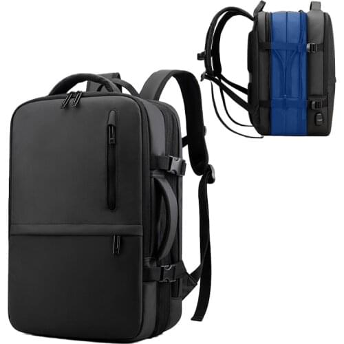 2020 Expandable mens Backpacks Large Capacity Waterproof Laptop Backpack travel bag USB charging Backpack Business Male Mochila