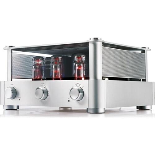 Shengya AT-68 full tube power amplifier, HIFI combined power amplifier 68W + 68W. Frequency response: 20Hz-20kHz (±1dB)