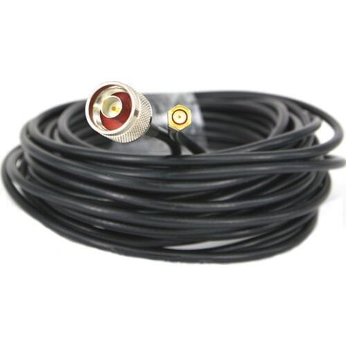 N Male to RP-SMA Male WIFI Antenna Extension Cable RG58 Coaxial Pigtail 10M