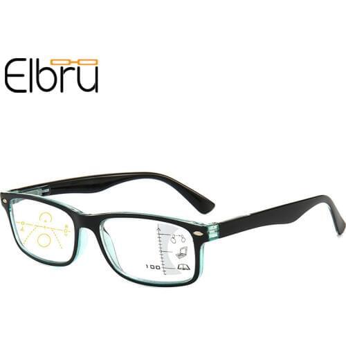 Elbru Ultralight Anti-blue Light Progressive Reading Glasses Women&Men Intelligent Zoom Presbyopic Glasses +1.0+1.5+2.0to+4.0