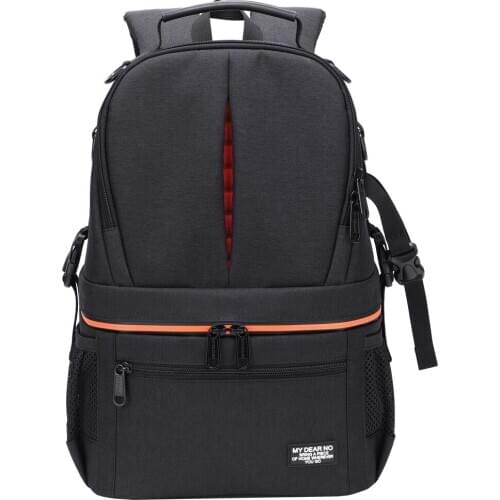 Photo Waterproof w Rain Cover Shoulders Backpack & Reflector Strip Men Women Video Tripod Carrying Outdoor Travel Case Video Bag