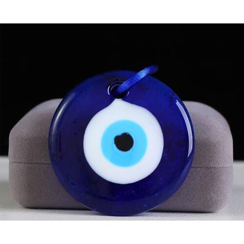 1Pcs Fashion Lucky Turkish Greek Evil Blue Eye Charm Pendant Gift Blue Lamp work Glass Car Home Amulet Kabbalah Multiple sizes