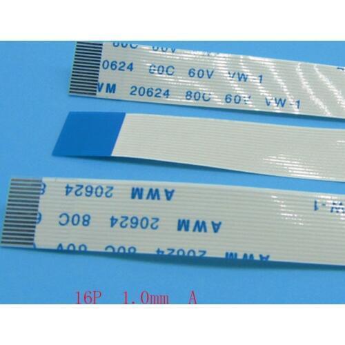10pcs New FFC FPC 16pin flat flexible cable 1.0mm 0.5mm pitch type A Length 100mm 300mm 400mm 150mm 250mm Ribbon 16p Flex Cable