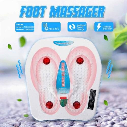 220V Infrared Reflexology Foot Massager Electric Machine Automatic Massage Foot Care Massager Circulation Therapy Heater SPA
