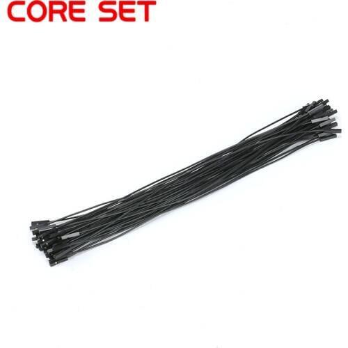 50pcs/lot 1 P Pin Female to Female Jumper Connector Wire Dupont 2.54 Cable 1p to 1p For arduino DIY KIT 25cm 5 Colors