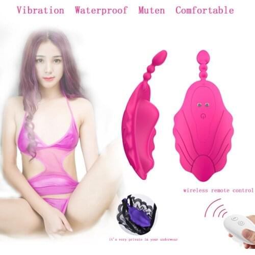 A76 For Female Invisible Wearable Butterfly Wireless Vibrator With Remote Control 10 Frequency Waterproof Womens Masturbators