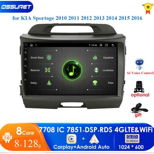 4G 2Din Car Android Radio Multimedia Player For KIA Sportage 2010 2011 2012 2013 2014 2015 2 Din Autoradio Video GPS Navi WIFI