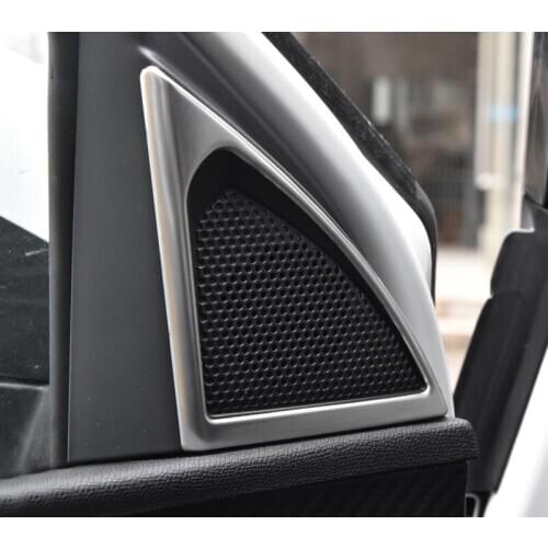 For Peugeot 3008 5008 Car Stainless steel A pillar Triangle speaker horn sounds stereo decoration Accessories 2016 2017 2018