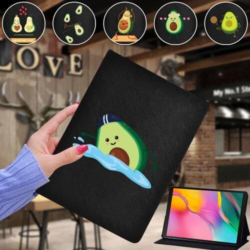 For Samsung Galaxy A7 10.4 2020/Tab A A6 7"Tab A 10.1 T510/Tab E 9.6"/Tab S5e T720 Cartoon Pattern Pu Leather Stand Tablet Case