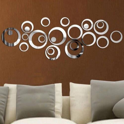 Hot 3d sticker diy wall stickers home decor Modern mirror stick Still life christmas home Decoration Plastic