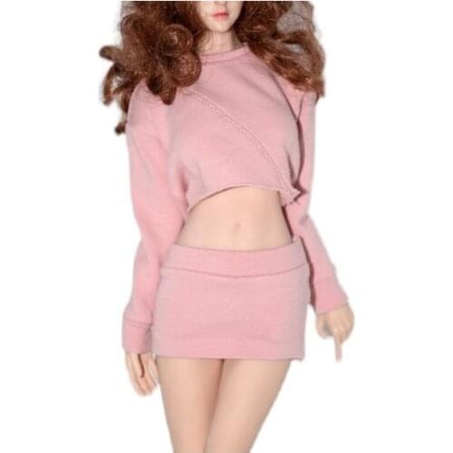 1/6 Scale Female clothes Casual tank shirt Skirt Set for TBLeague S28A S29B S42 S43 S07C S09C Large Breast Body Figures