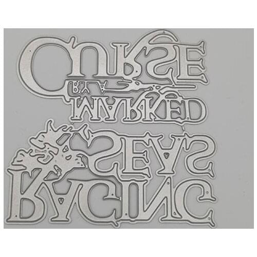 Letter Metal Cutting Dies Scrapbooking For Card Making DIY Embossing Cuts New Craft Die