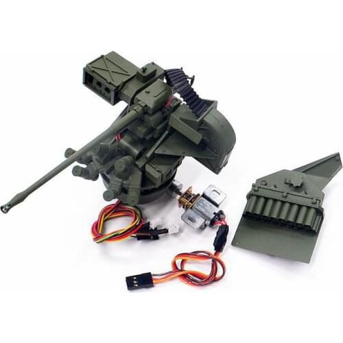 1/16 Henglong Leopard 2A6 RC Tank Simulation Metal Machine Gun Weapon Station Decorative Exercise Device Model Accessories