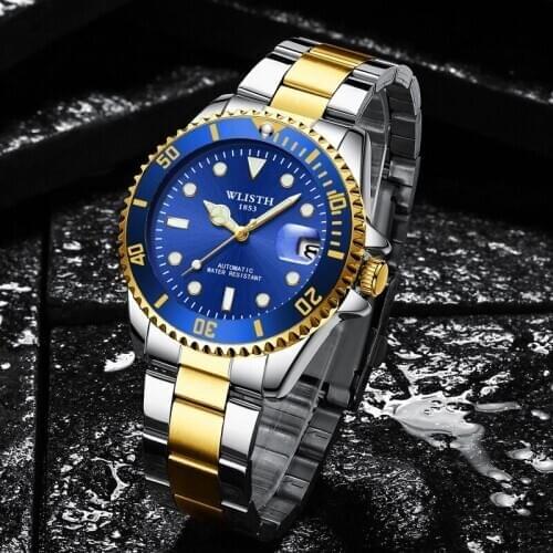 Top Brand Men Mechanical Watch Automatic Fashion Luxury Stainless Steel Male Clock Relogio Masculino 2021 Drop Shipping