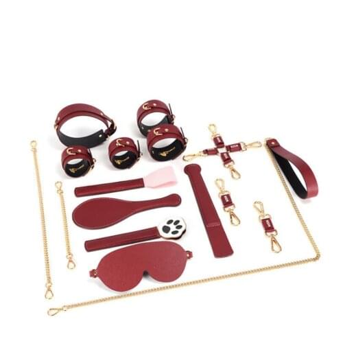 Sex Handcuffs Whip Sex Toys for Woman Slave Sex Bondage Restraints Set
