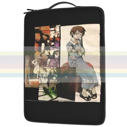 Original Serial Experiments Lain Waterproof laptop bag 13 14 15 inch. Laptop bag protective cover for briefcase