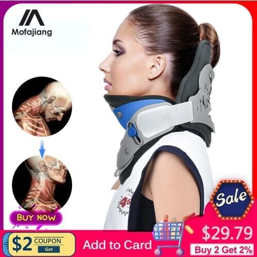 Neck Correction Repair Collar Cervical Neck Traction Device Adjustable Cervical Spine Stretcher Spine Corrector Neck Support