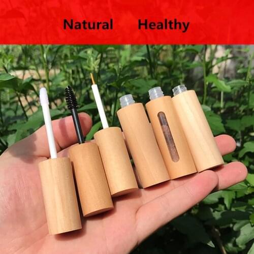 Natural Health DIY Lip Glaze Tube Round Hollow Tube Handmade Eyelash Eyeliner Wooden Bamboo Material