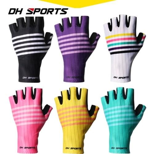 DH SPORTS Professional Men Women Half Finger Cycling Gloves MTB Road Riding Fishing Gloves Anti-Slip Camping Hiking Gloves Nylon