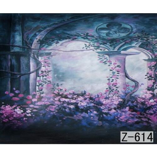 Mysterious Forest Backdrop, 10ft x 10ft Hand Painted Photography Background