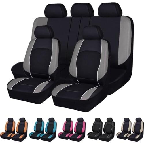 Car-pass Universal Pu Leather Car Seat Cover Side Airbag Compatible Automotive Seat Covers Interior Accessories Water-Proof