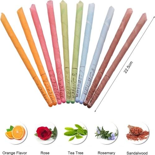 10pcs Ear Candle Ear Candles Ear Wax Clean Removal Ear Candling Therapy Ear Care Candling Cone Candle Relaxation