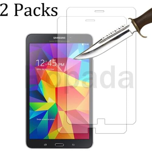 2 Packs for Samsung galaxy tab 4 8.0 SM-T330 SM-T331 Tempered glass screen protector 2.5D 9H 0.33 tablet front cover film