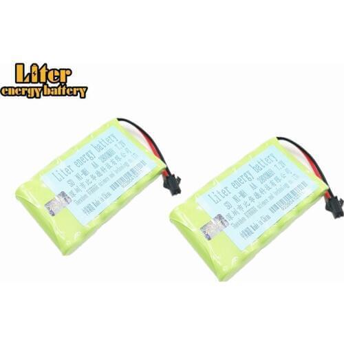 2pack 2800mah 7.2v rechargeable pack battery nimh aa nimh battery ni-mh 7.2v for Remote control electric toy tool boat