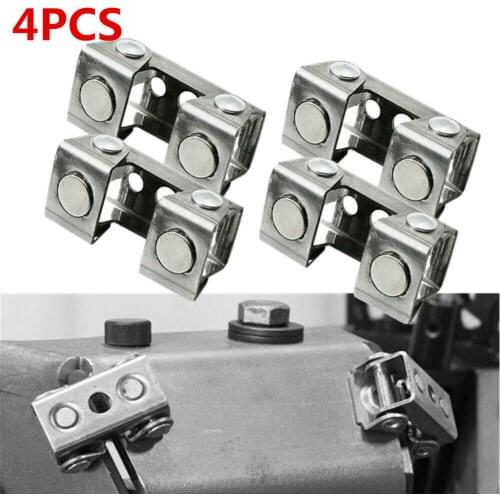 4PCS V Type Magnetic Welding Clamps Holder Suspender Fixture Adjustable V-Pads Hand Tools For Door Window Tool