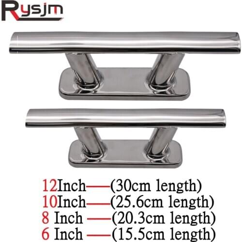 Boat accessories marine 316 Stainless Steel Mooring Cleat Dock Cleat 6inch 8inch 10inch 12inch boat cleats