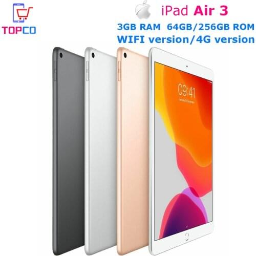 Apple iPad Air 3 WIFI/Wi-Fi + Cellula LTE 10.5" Hexa-core A12 Bionic 8MP&1.2MP 3GB RAM 64GB/256GB ROM Fingerprint Cellphone