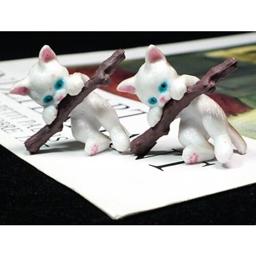 Car Pendant Cute Branch Cat Rearview Mirror Pendant Car Interior Decoration Ornaments Birthday Gift Car Interior Accessories
