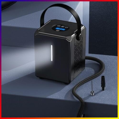 Car Air Compressor Inflator Pump LED Lamp Two-in-one tire pressure monitoring and lighting tire inflator Wire Electric Air Pump