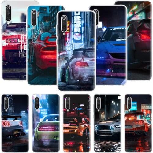 Sport Car Drift JDM Japan Phone Case For Xiaomi Mi Note 10 11 9 8 10T 9T CC9 A1 A2 A3 5X 6X Pocophone F1 X3 F2 Pro Lite Coque Co