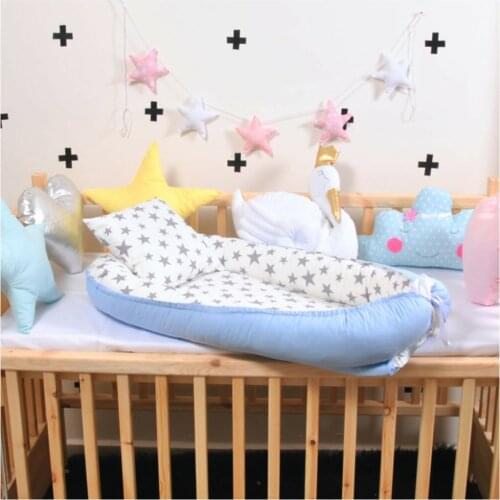 Baby Nest Bumper Bed Portable Cot Newborn Nursery Bassinet Travel Folding 2021 New High Quality Soft Material Fashion Trend