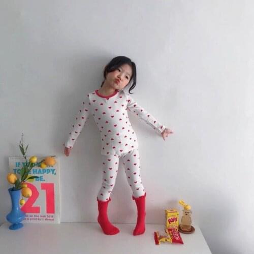 Suit Full Sleeve Pullover Polka Dot O-neck Collar Regular Cotton New Sweet Fashion Comfortable Spring Autumn Girls Sets for Kids