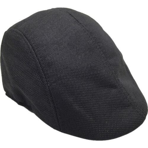 Men Summer Visor Hat Sunhat Mesh Running Sport Casual Breathable Beret Flat Cap Men