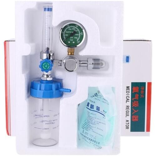 Oxygen Inhaler Regulator Pressure Flowmeter Outlet Male Thread G5/8-14 CGA540 Dropshipping