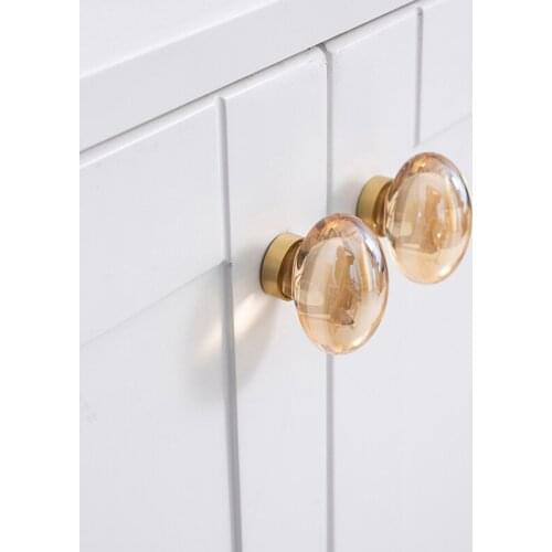 HOT 4PCS European Brass Crystal Furniture Handles Drawer Pulls Cupboard Wardrobe Kitchen Wine TV Cabinet Pulls Handles and Knobs