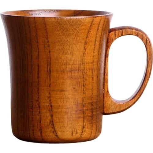 MagiDeal 11 Styles Jujube Wooden Handmade Water Coffee Mug Cup Tea Beer Juice Milk Mugs Drink Cups- Gift