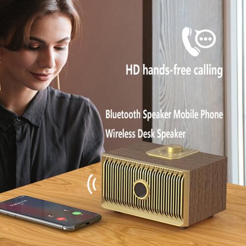 New Magic V5 Wooden Retro Home Bluetooth Speaker Mobile Phone Outdoor Wireless Bluetooth Audio Machine Wireless Table Audio