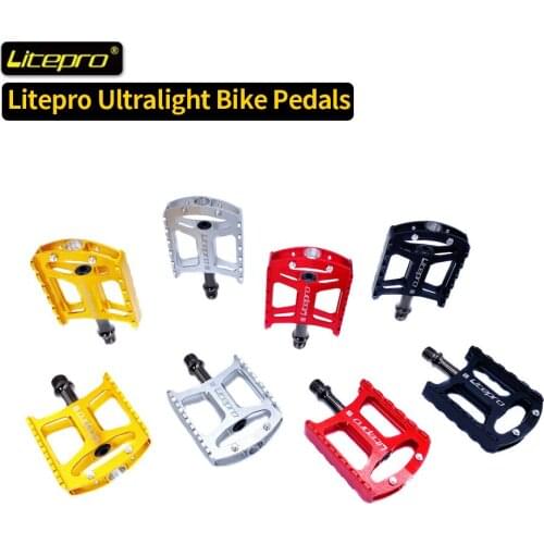 Litepro Aluminum Alloy Hollow Bearing Pedals MTB Road Bike Pedal For Brompton Folding Bicycle