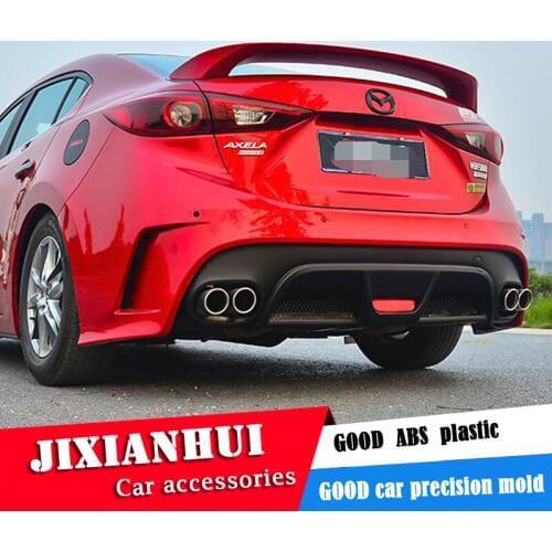 For Mazda 3 Axela Spoiler 2014-2016 Mazda3 Axela TF Spoiler ABS plastic Material Car Rear Wing Color Rear Spoiler