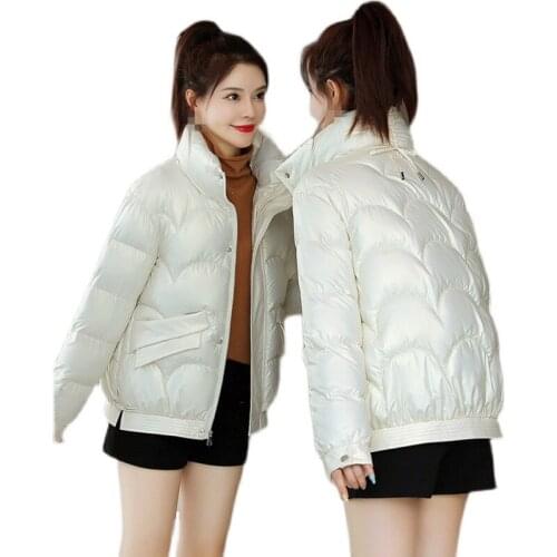 ZG1633 womens short cotton jacket autumn winter 2021 new cotton-padded jacket Korean version loose coat cheap wholesale