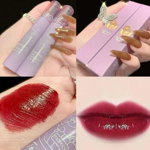 Liquid Lip Gloss Long Lasting Waterproof Lipstick Velvet Lip Tint Matte Lip Stick Makeup Pigmented Maquiagem Lip Makeup Sexy Lip