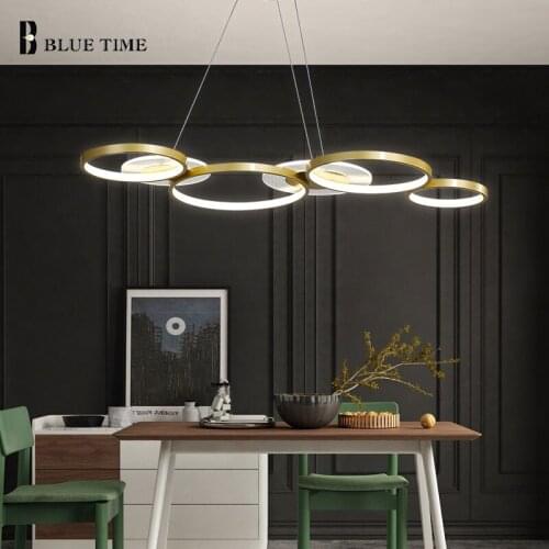 Gold Black Modern LED Chandelier Home Light For Living Room Dining Room Kitchen Decor Ceiling Chandelier Indoor Lighting Fixture