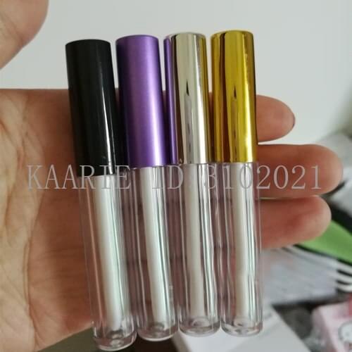 1.5ML 100pcs/lot Mini Plastic Cosmetic Lip Gloss Sample Container, DIY Small Clear Lipstick Package, Refillable Makup Tools