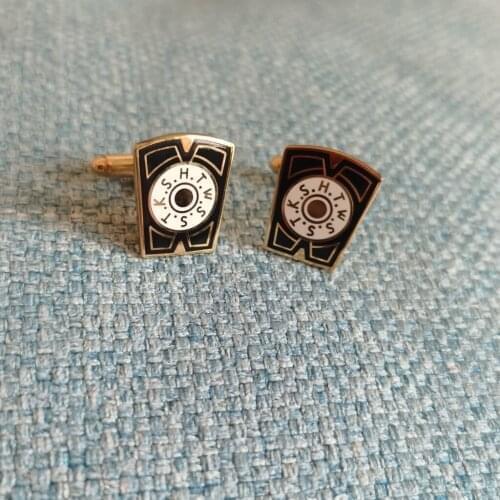 1 Pair Highly Polished Quality Enamel Cufflink Masonic Freemasonary Freemasons sleeve Cuff links